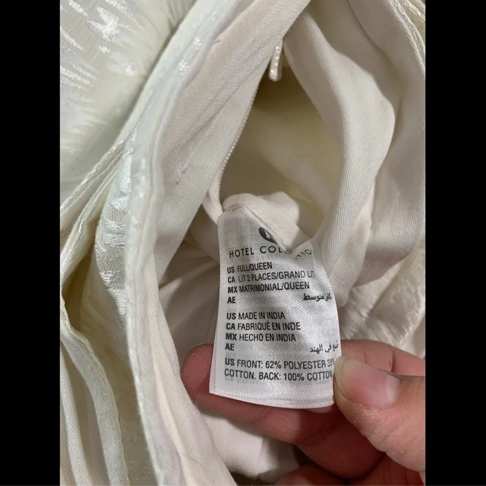 NIB $370 [ Full / Queen ]‎ Duvet Cover for Hotel Collection Plume